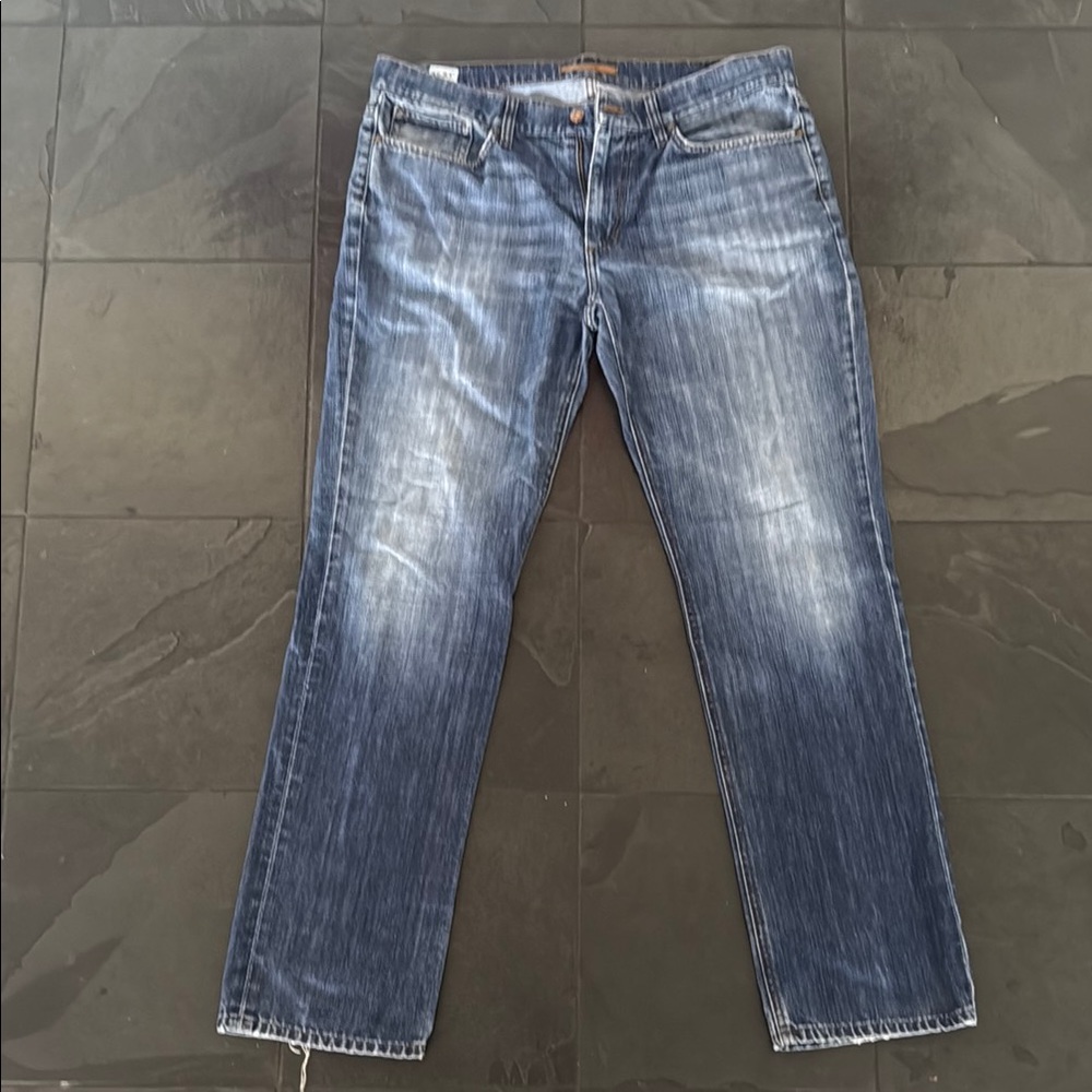 Joe's Jeans Relaxed Blue Denim with Distressed Details